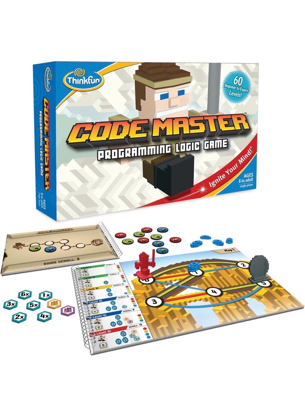 ThinkFun Code Master Programming Logic Game - Blue